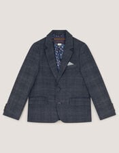 Rufus Check Suit Jacket, Grey (GREY), large