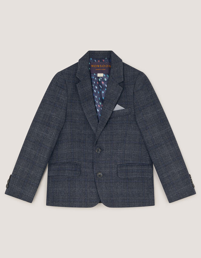 Rufus Check Suit Jacket, Grey (GREY), large