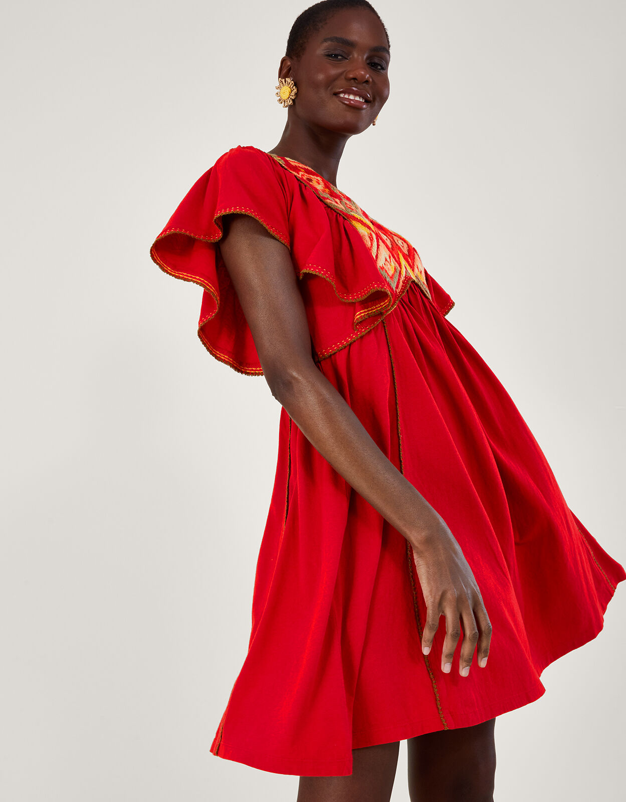 Monsoon red sales dress
