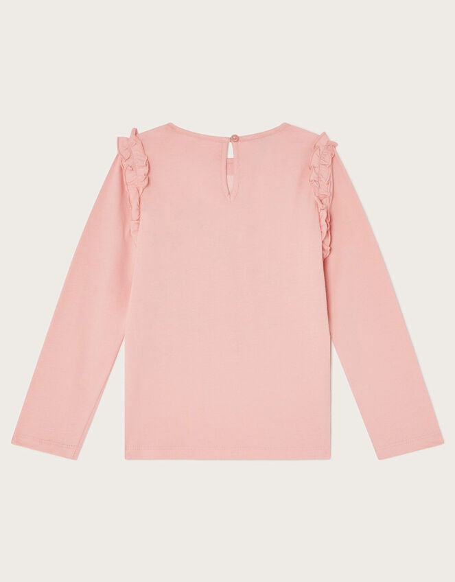 Embellished Unicorn Long Sleeve Top, Pink (PINK), large