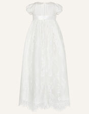 Baby Provenza Silk Christening Dress, Ivory (IVORY), large