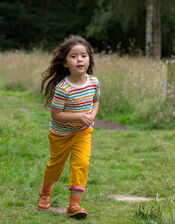 Little Green Radicals Rainbow Stripe T-Shirt, Multi (MULTI), large