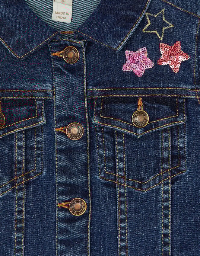 Unicorn Denim Jacket, Blue (BLUE), large