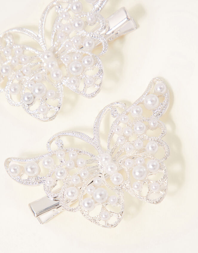 Pretty Pearl Butterfly Clip Twinset, , large