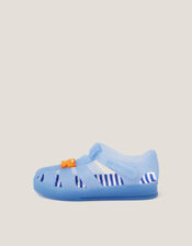 Baby Crab Jelly Sandals, Blue (BLUE), large