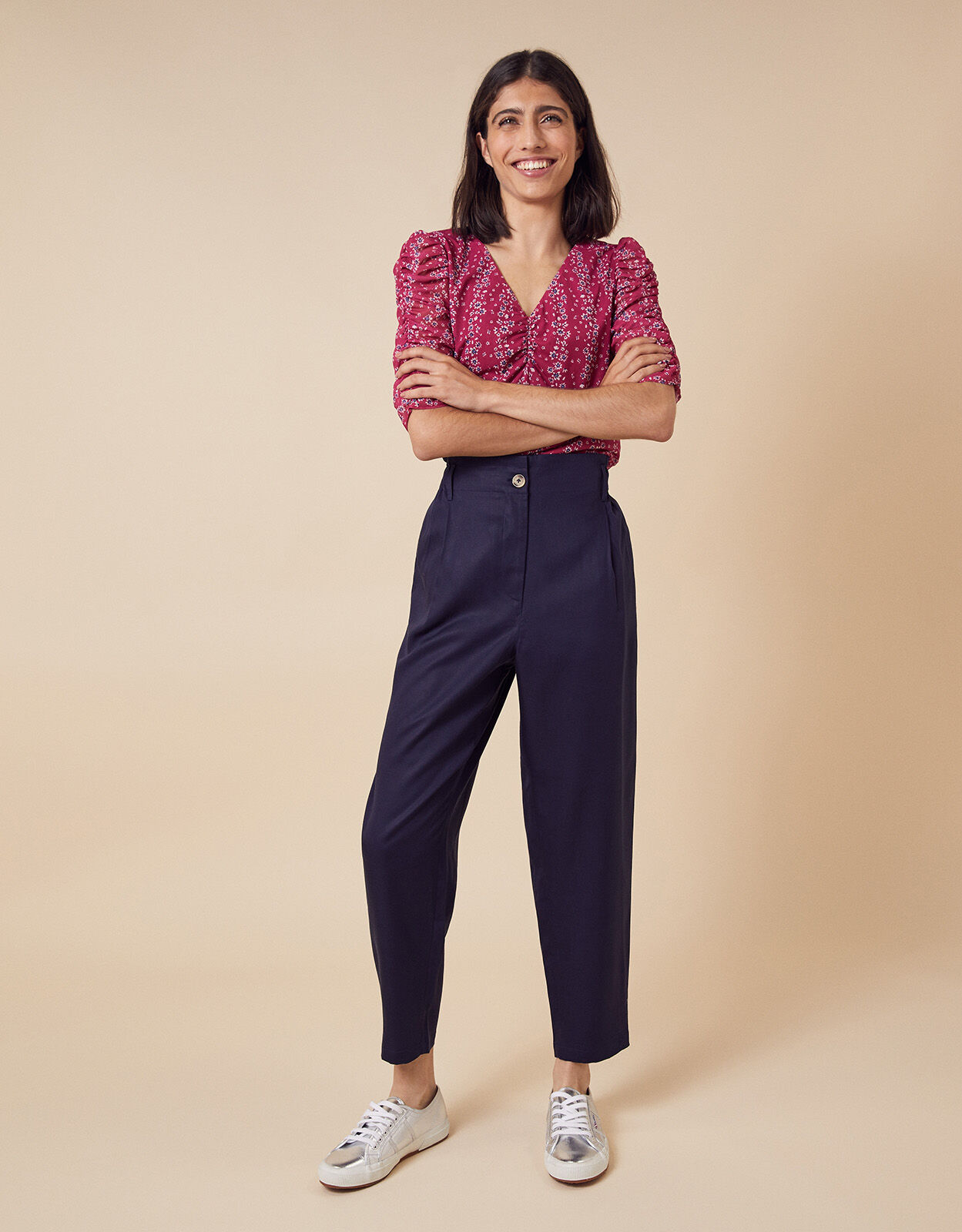 tapered cropped jeans