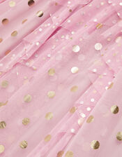Stacie Ruffle Spot Dress, Pink (PINK), large