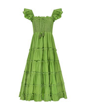 East Tiered Maxi Dress, Green (GREEN), large