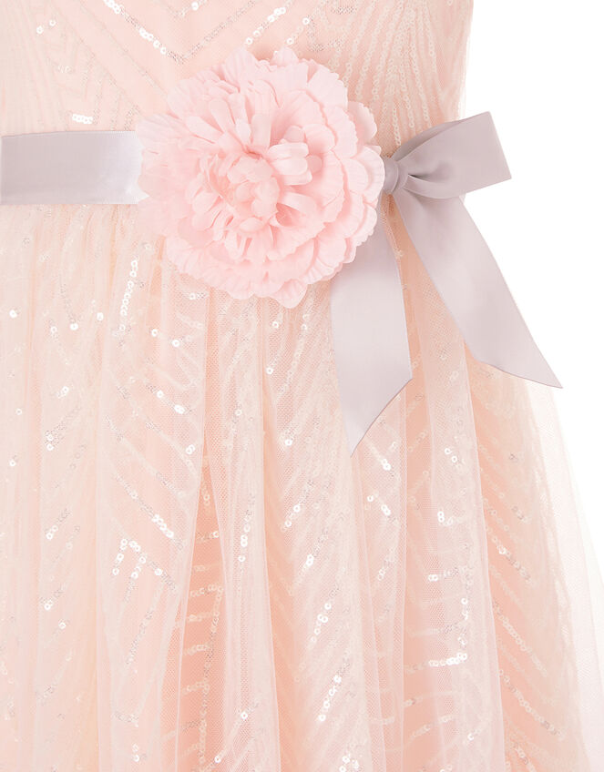 Sequin Pattern Dress, Pink (PINK), large