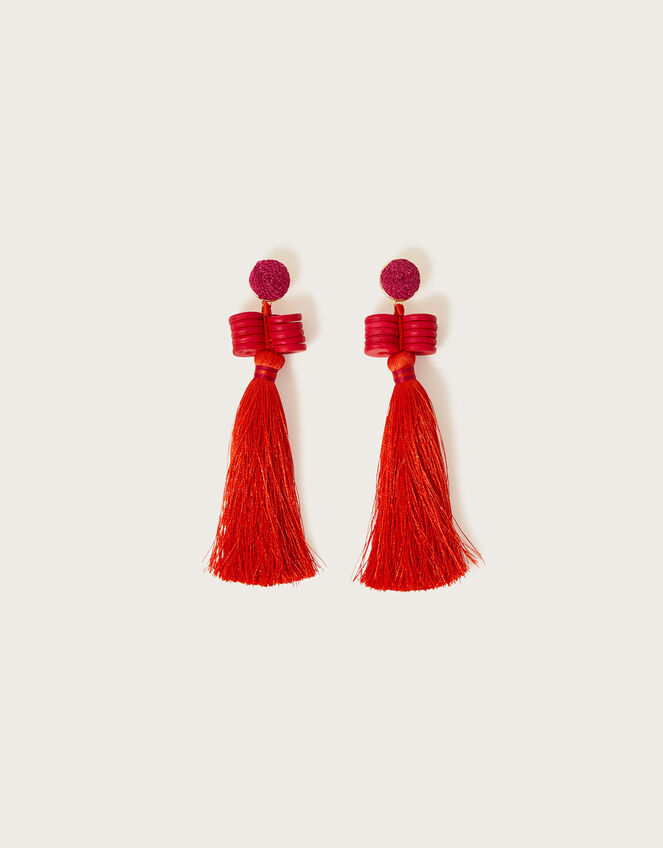 Statement Tassel Earrings, , large