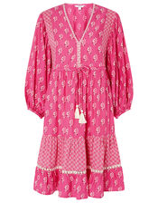 Daisy Printed Tunic Dress, Pink (PINK), large