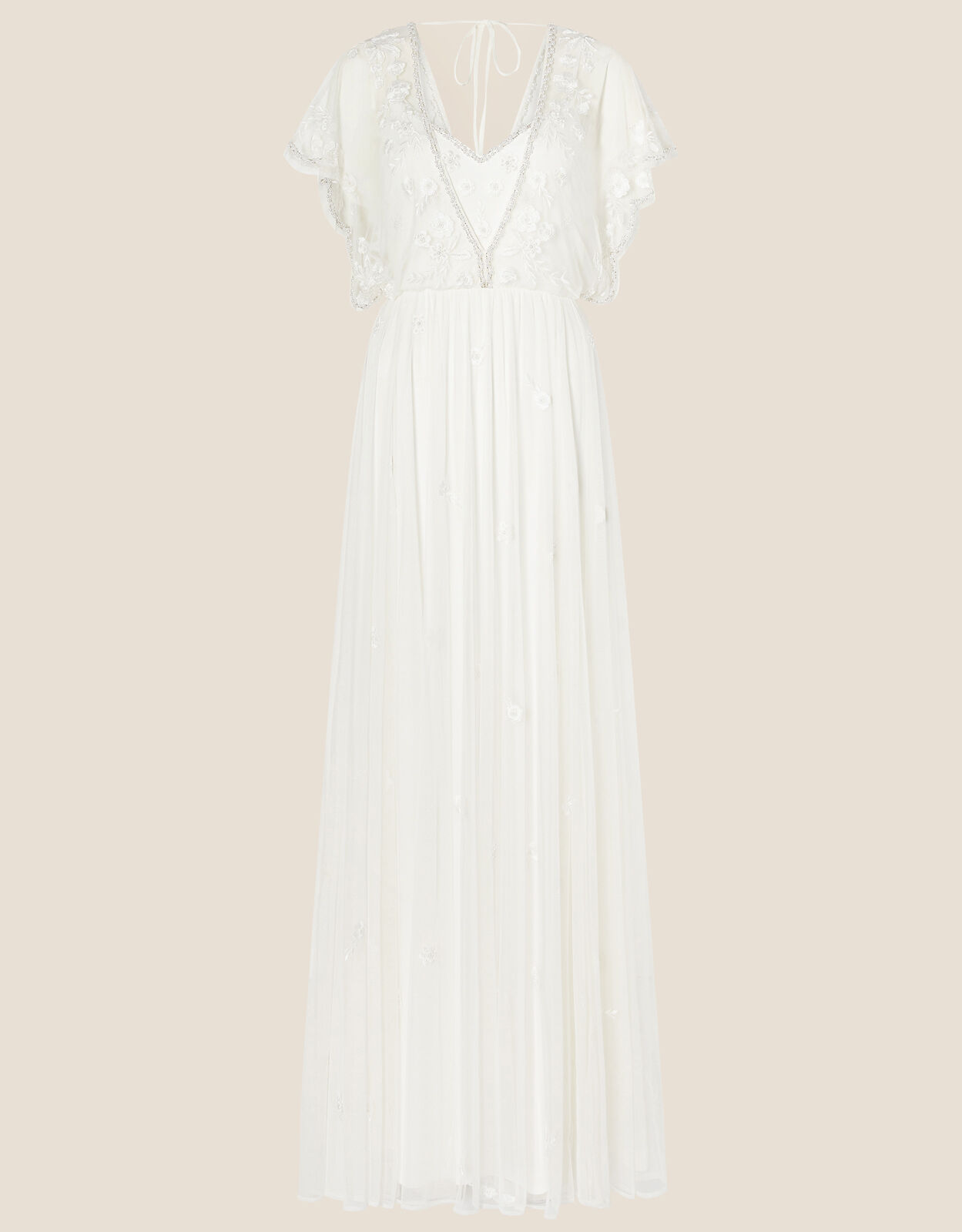Merle Blouson Bridal Maxi Dress Ivory 