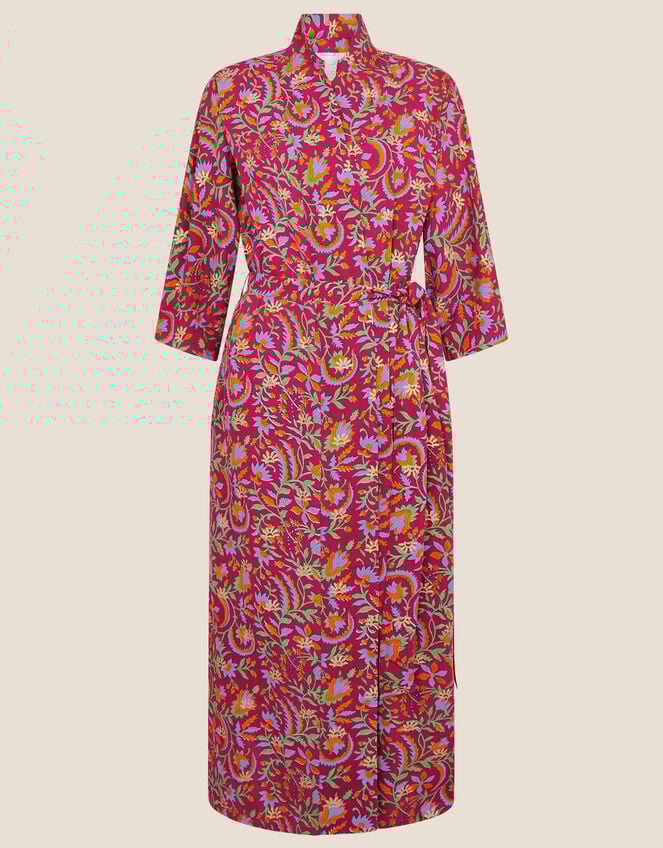 ARTISAN STUDIO Longline Robe, Red (BERRY), large