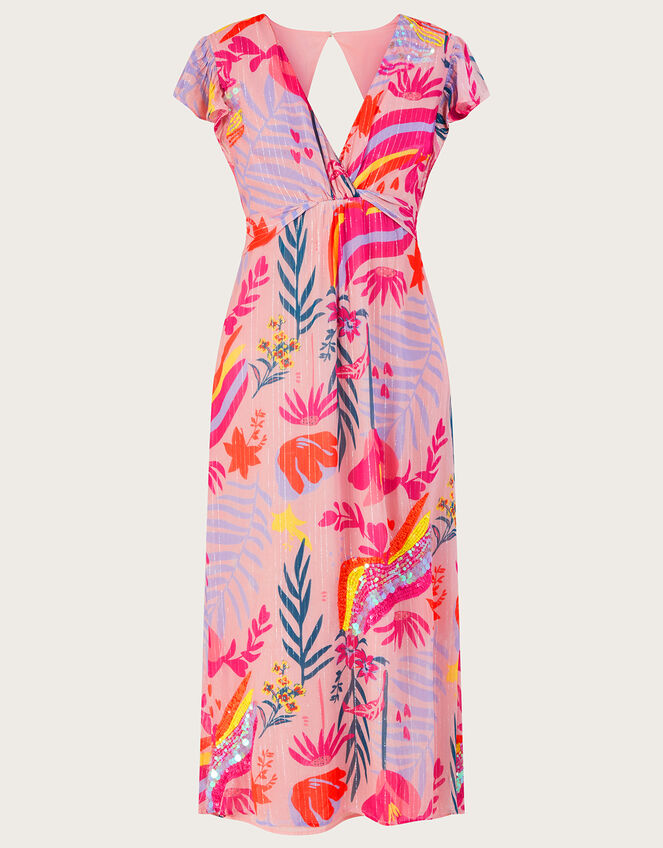 Sienna Embellished Metallic Dress, Pink (PINK), large
