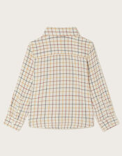 Tattersall Check Shirt, Brown (BROWN), large