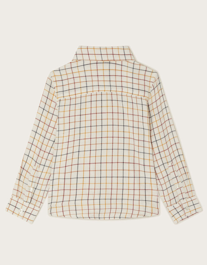 Tattersall Check Shirt, Brown (BROWN), large