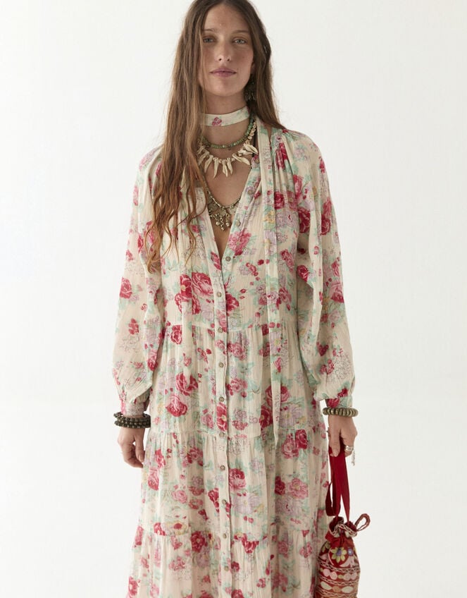 Maison Hotel Augustina Floral Maxi Dress, Multi (MULTI), large