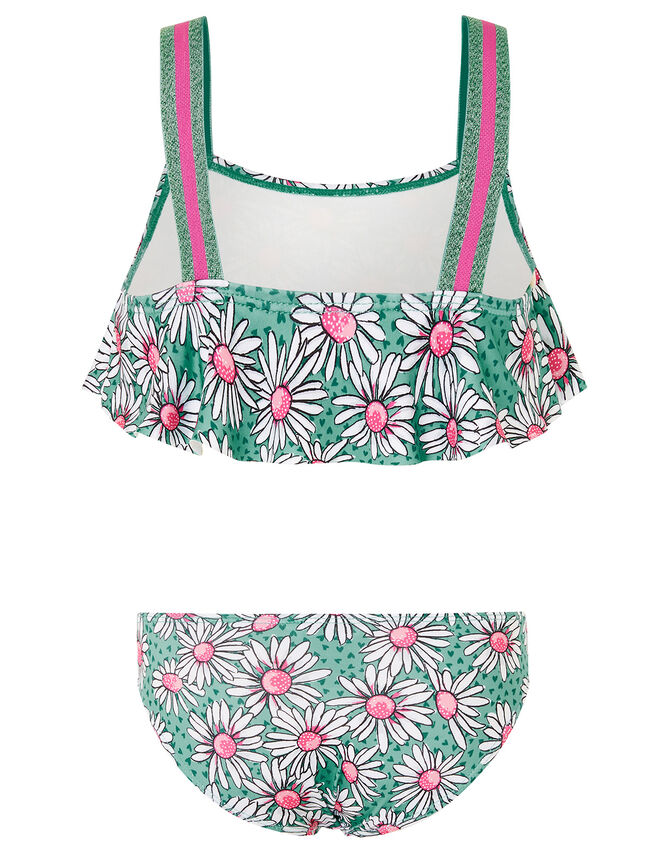 Daisy Print Bikini Set, Green (GREEN), large