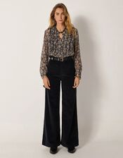 Maison Hotel Corina Floral Blouse, Teal (TEAL), large