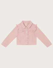 Frill Twill Jacket, Pink (PINK), large