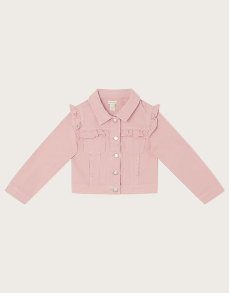 Frill Twill Jacket, Pink (PINK), large
