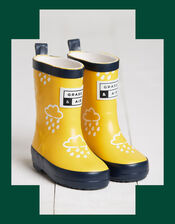Grass and Air Colour-Revealing Wellies, Yellow (YELLOW), large