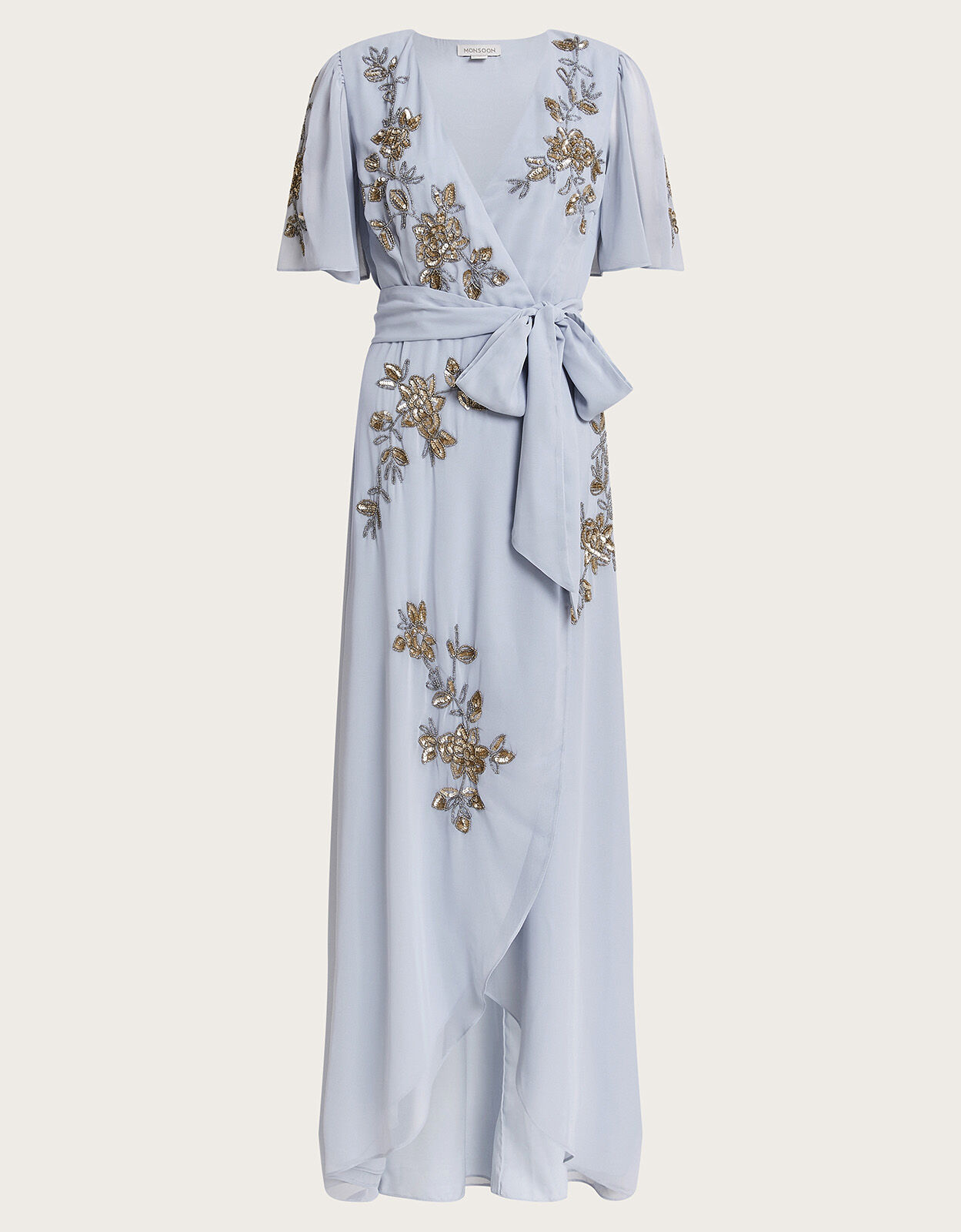 Sarah Embellished Wrap Dress Evening Dresses Monsoon ROI