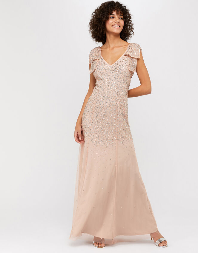 Molly Scatter Embellished Maxi Dress, Pink (BLUSH), large