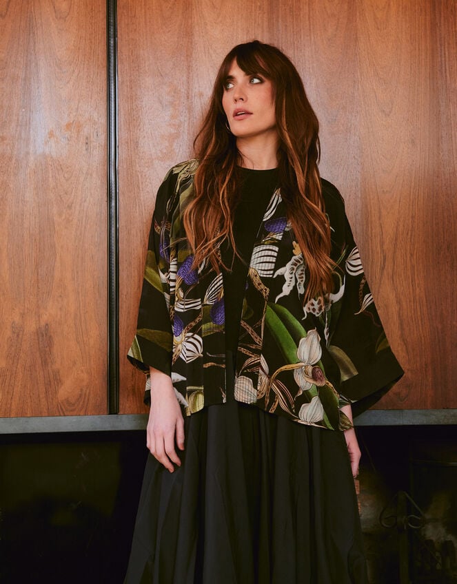 One Hundred Stars Orchid Kimono Jacket, , large