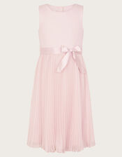 Sally Scuba Pleated Dress, Pink (PINK), large