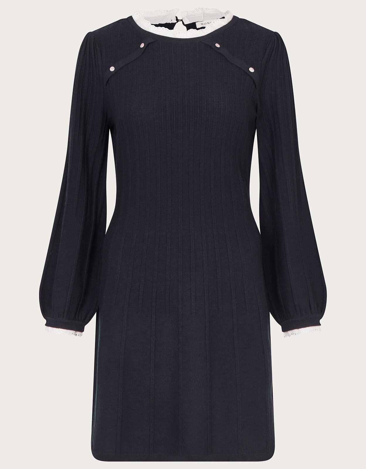 Navy lace swing sales dress