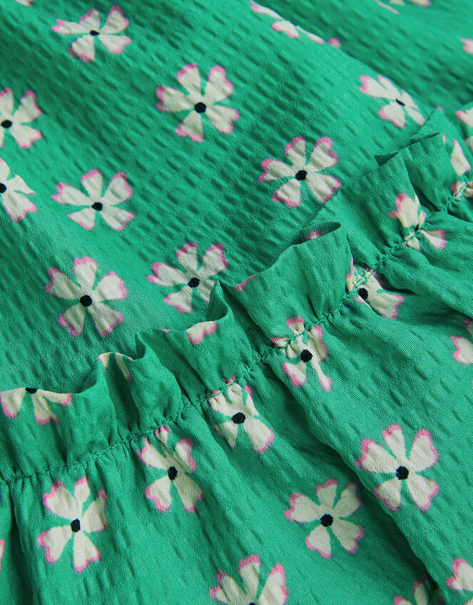 Floral Print Frill Skirt, Green (GREEN), large