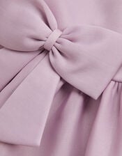 Two-Bow Scuba Dress, Purple (LILAC), large