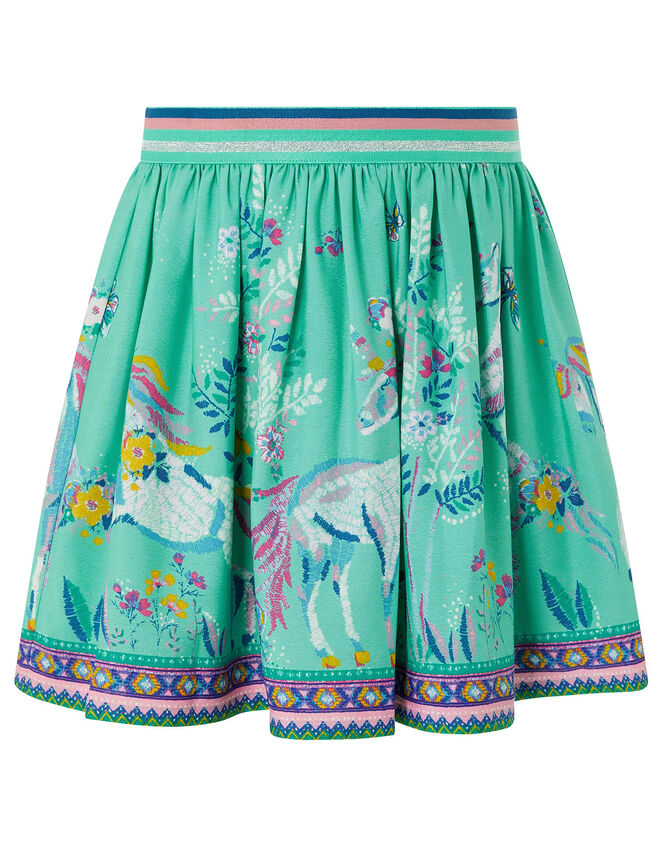 Alexa Unicorn Skirt in Recycled Fabric, Blue (AQUA), large