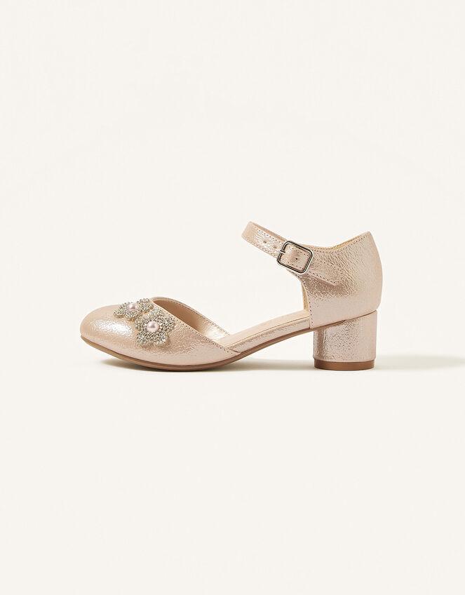 Dazzle Flower Two-Part Heels, Pink (PINK), large
