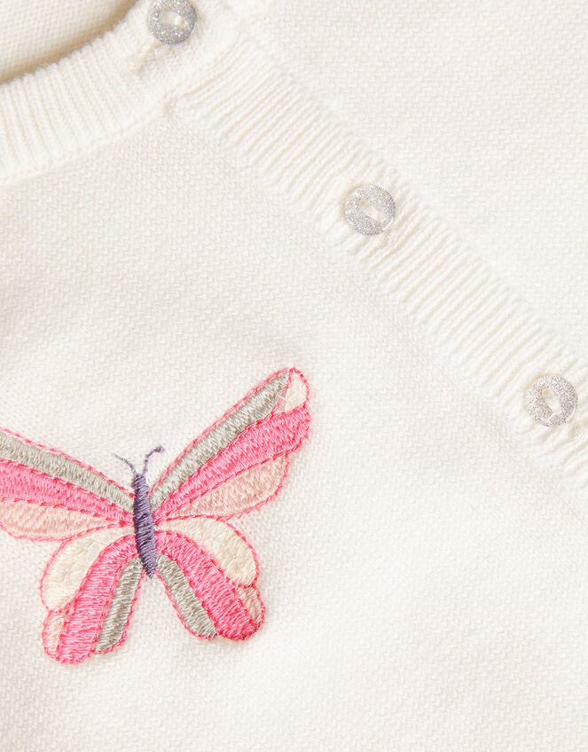 Baby Butterfly Cardigan, Ivory (IVORY), large