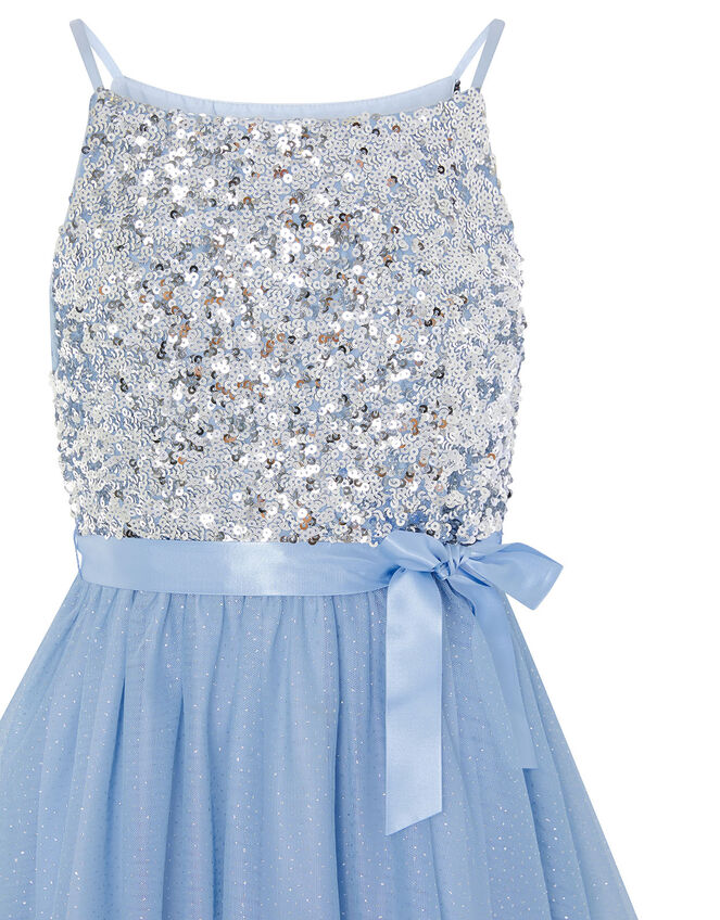 Truth Tiered Maxi Prom Dress, Blue (PALE BLUE), large