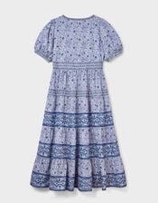East Tiera Floral Tiered Maxi Dress, Blue (BLUE), large