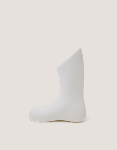 2-Pack Baby Plain Tights, White (WHITE), large