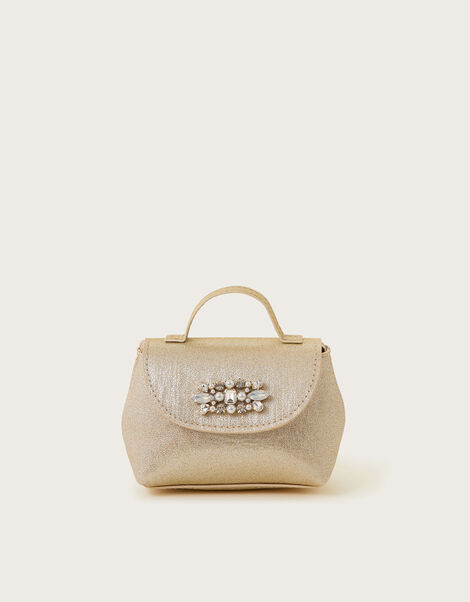 Mini Metallic Jewel Embellished Bag, , large