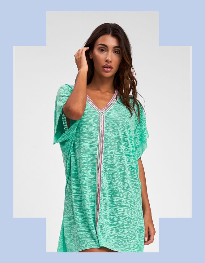 Pitusa Kaftan Mini Dress, , large