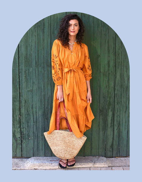 East Brigetta Dress, Orange (ORANGE), large