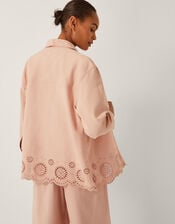 Belle Broderie Shacket, Pink (PINK), large