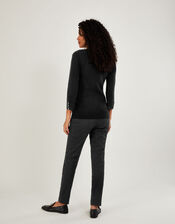 Smart Wrap Jumper with LENZING™ ECOVERO™ , Black (BLACK), large