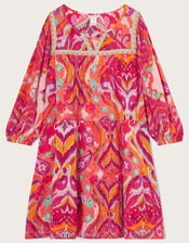 MINI ME Ikat Paisley Print Dress in LENZING™ ECOVERO, Multi (MULTI), large