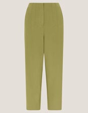 Adeline High-Waisted Suit Trousers, Green (GREEN), large