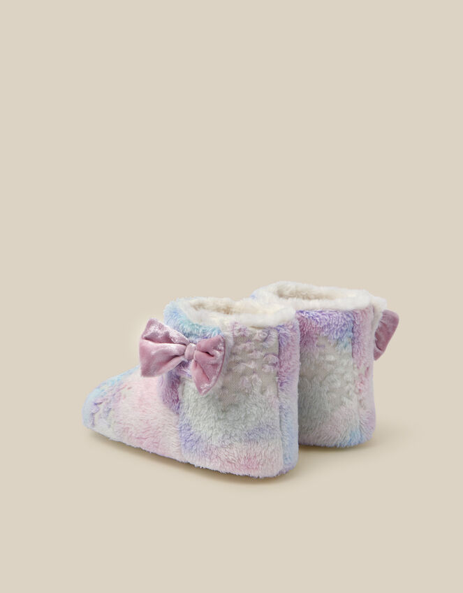 Fluffy Snowflake Boot Slippers, Multi (MULTI), large