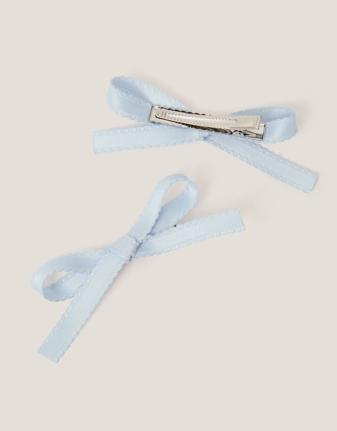 2-Pack Ribbon Bow Hair Clips, , large
