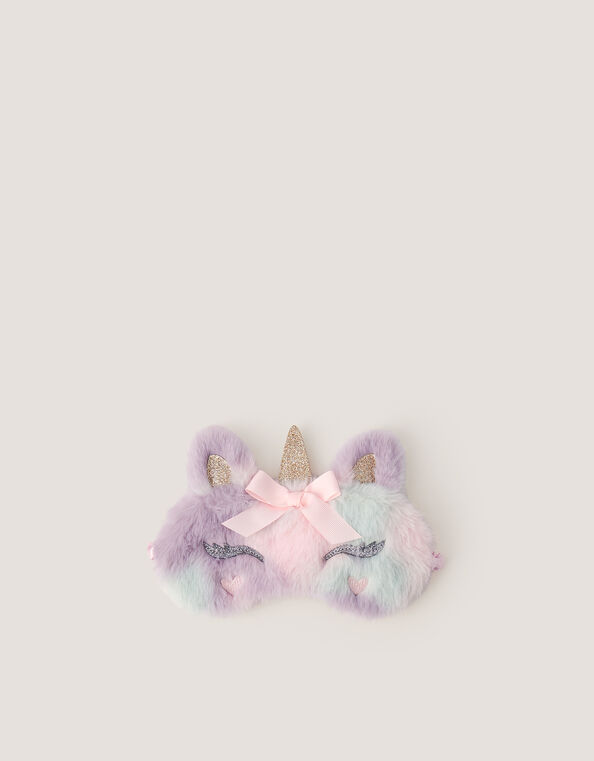 Fluffy Unicorn Eye Mask, , large