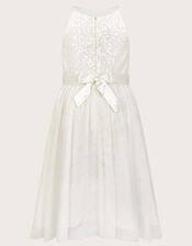 Sequin Truth Bridesmaid Dress, Ivory (IVORY), large